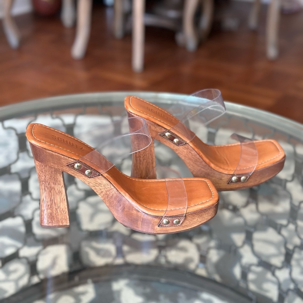 Schutz Clog Sandals